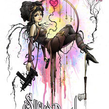 Схема вышивки «блонди»