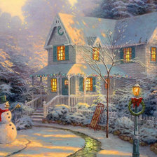 Схема вышивки «Зима»