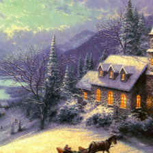 Схема вышивки «Зима»