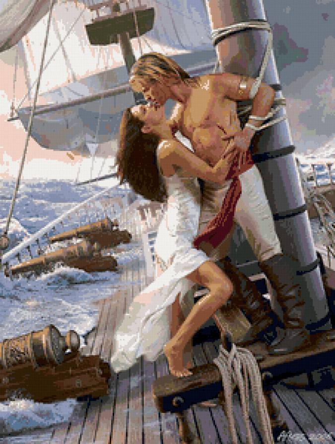 любовь и море - любовь, девушка.мужчина, море - предпросмотр