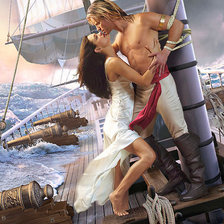 Схема вышивки «любовь и море»