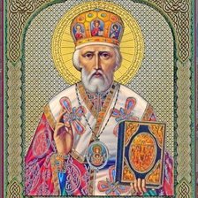 Схема вышивки «Икона Святого Николая Чудотворца»
