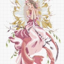 Схема вышивки «нежная фея»
