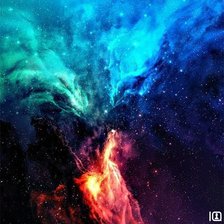 Схема вышивки «Космос. Туманность. Фантазия 3»