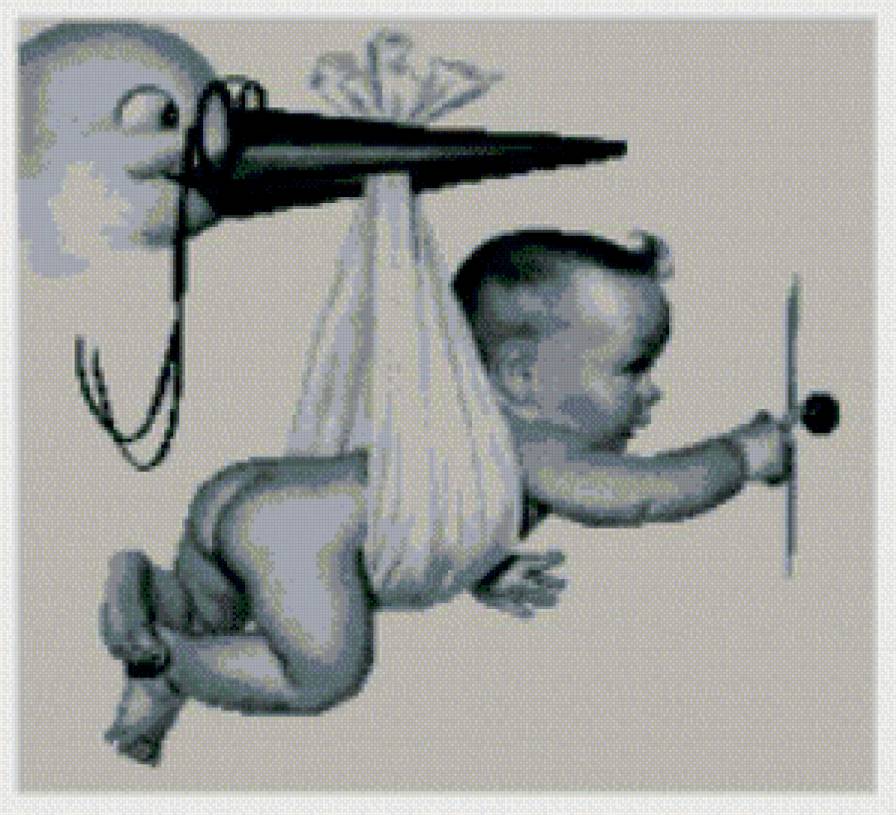 Аист - дети, в ожидании, аист - предпросмотр