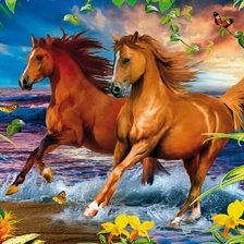 Схема вышивки «лошади»