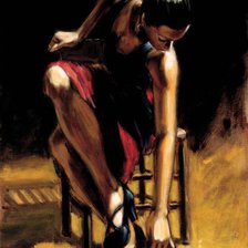 Схема вышивки «Фабиан Перез. Женщина»