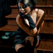 Схема вышивки «На лестнице»