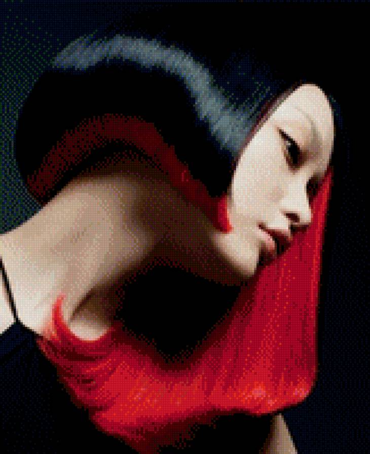 №1006847 - красавица, восток, япония, девушка, портрет - предпросмотр