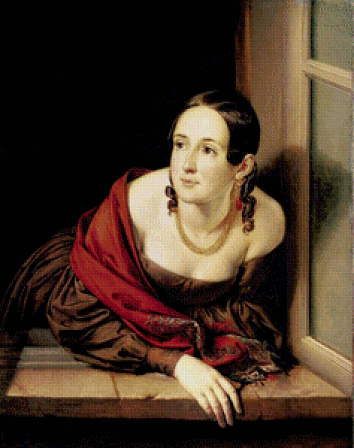 девушка в окне - сюжет, девушка - предпросмотр