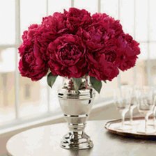 Схема вышивки «пионы»