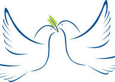 Схема вышивки «Duo palomas de la paz»