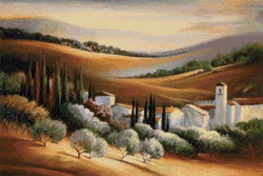 пейзаж - прованс, франция, пейзаж - предпросмотр