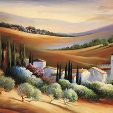 Схема вышивки «пейзаж»