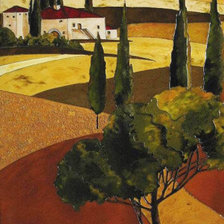 Схема вышивки «пейзаж»