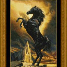 Схема вышивки «Лошадь777»