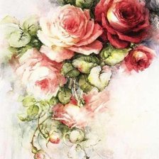 Схема вышивки «Розы»