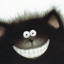 Схема вышивки «Веселый котик Роба Скоттона»