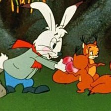 Схема вышивки «зайчик»