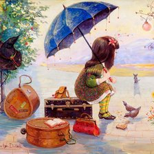 Схема вышивки «В ожидании»