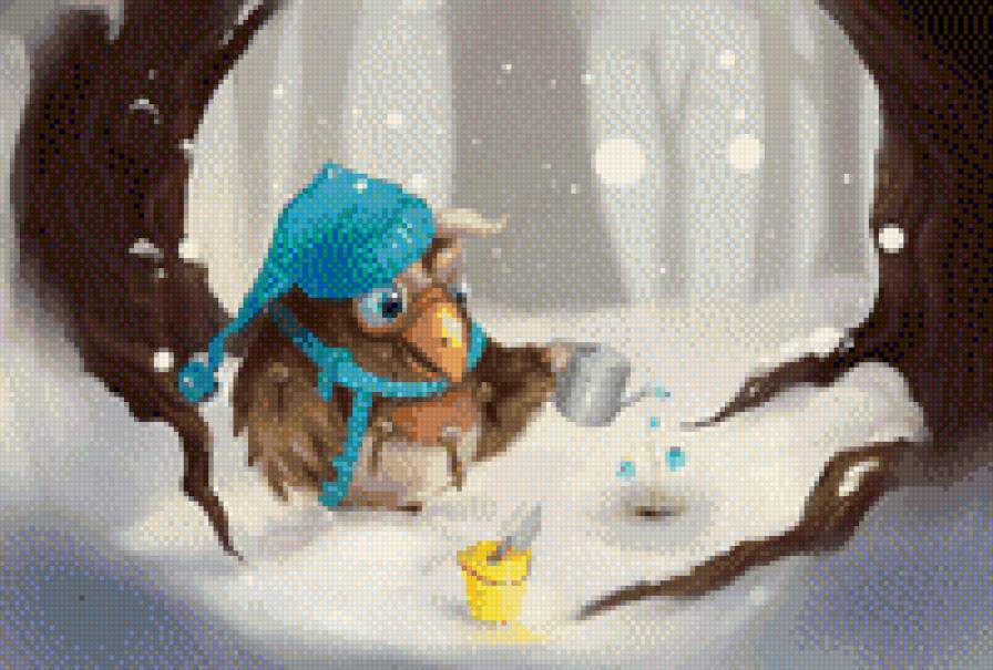 Совушка-садовница - животные, сова - предпросмотр