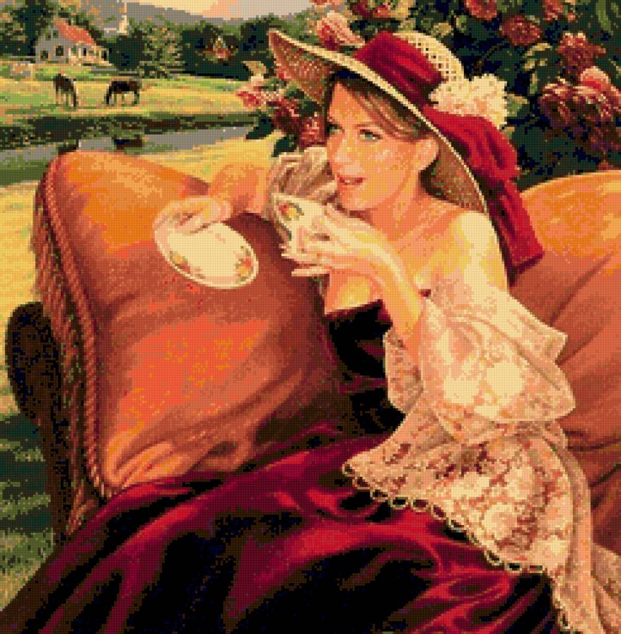 Серия - женский образ - девушка, ретро - предпросмотр