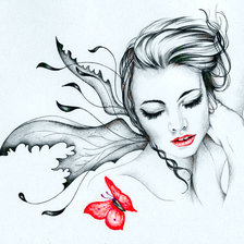 Схема вышивки «Бабочка»