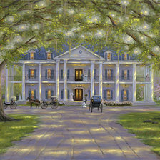 Схема вышивки «Усадьба»