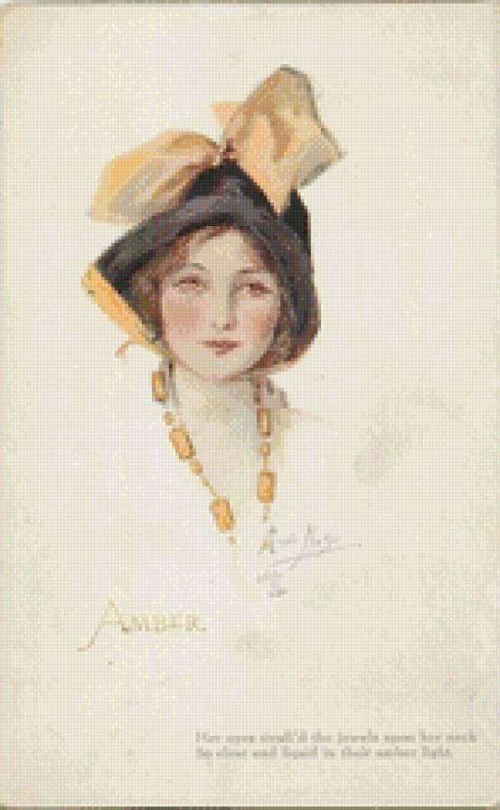 Amber - янтарь, девушка - предпросмотр