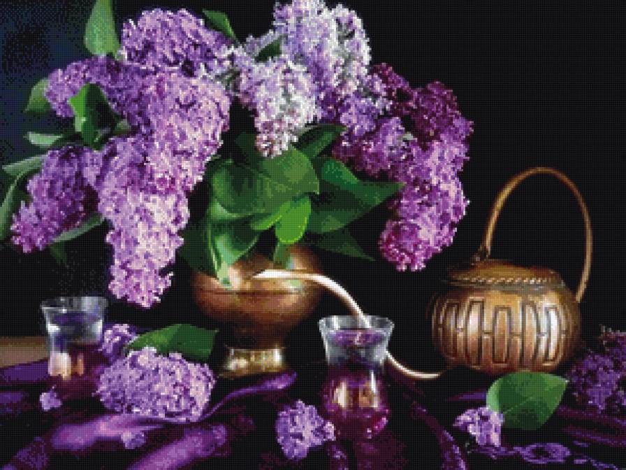 Букет сирени - букет, натюрморт, сирень - предпросмотр