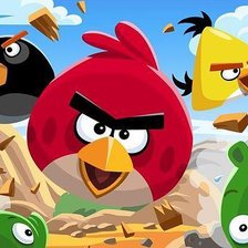 Схема вышивки «злые птички»