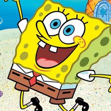 Схема вышивки «Спанч Боб»