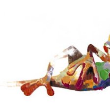 Схема вышивки «лягушка поп арт»