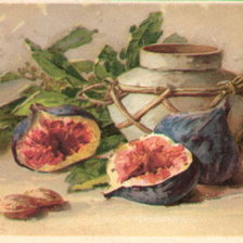 Схема вышивки «натюрморт с инжиром»