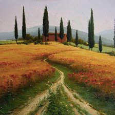 Схема вышивки «итальянский пейзаж»