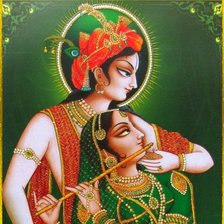 Схема вышивки «радха и кришна»