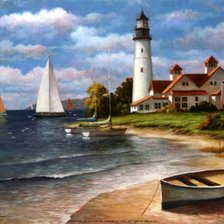 Схема вышивки «Маяк»