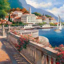 Схема вышивки «Красивая набережная»