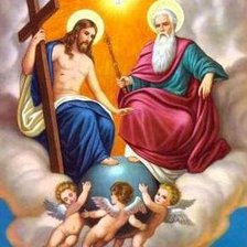 Схема вышивки «santisima trinidad»