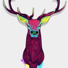 Схема вышивки «олень»