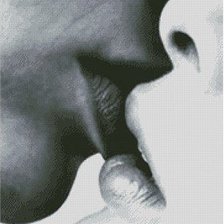 Схема вышивки «поцелуй»