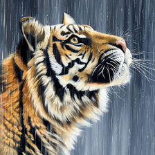 Схема вышивки «под дождем»