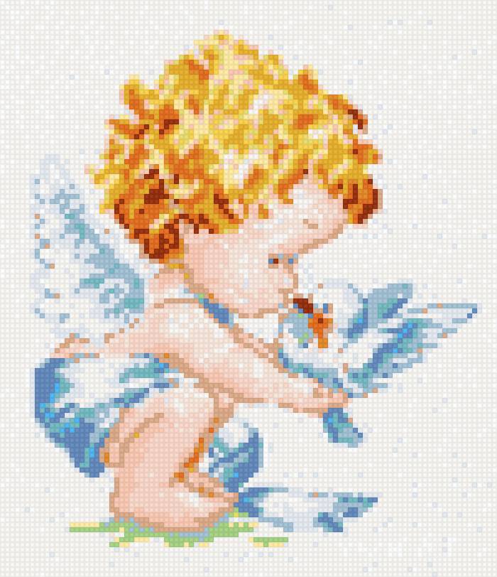 Ангелочек мальчик - ангел, метрика, мальчик - предпросмотр