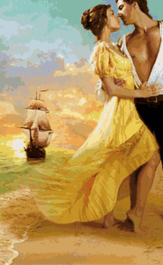 любовь и море1 - море, любовь, девушка.мужчина - предпросмотр