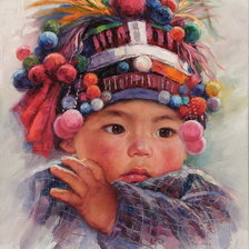 Схема вышивки «Барри Янг. Ребенок»