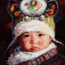 Схема вышивки «Барри Янг. Ребенок»