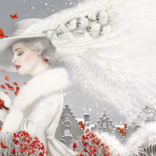 Схема вышивки «Зима»