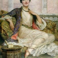 Схема вышивки «девушка (античность)»