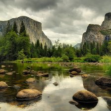 Схема вышивки «Горы»