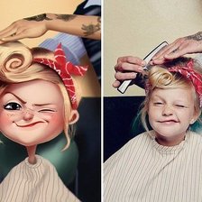 Схема вышивки «портрет»